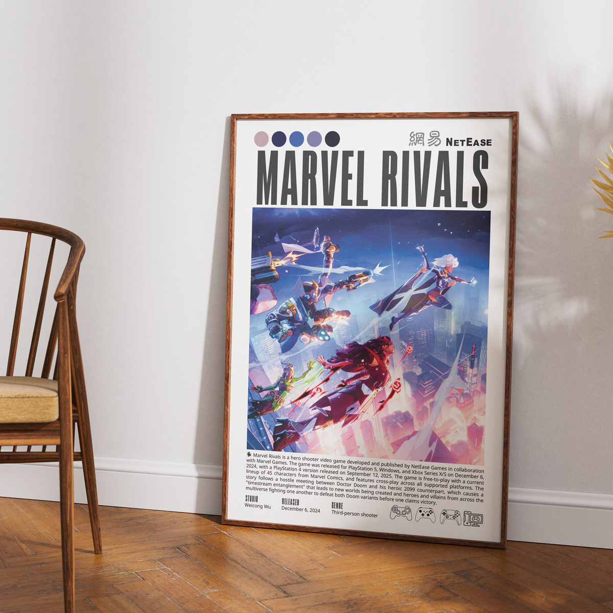 Marvel Rivals Video Game Poster - 98 Types Studio