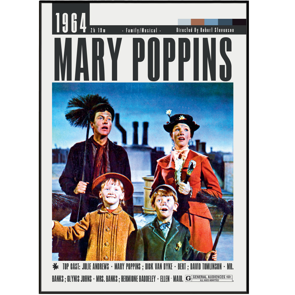 Mary Poppins 1964 Film Posters
