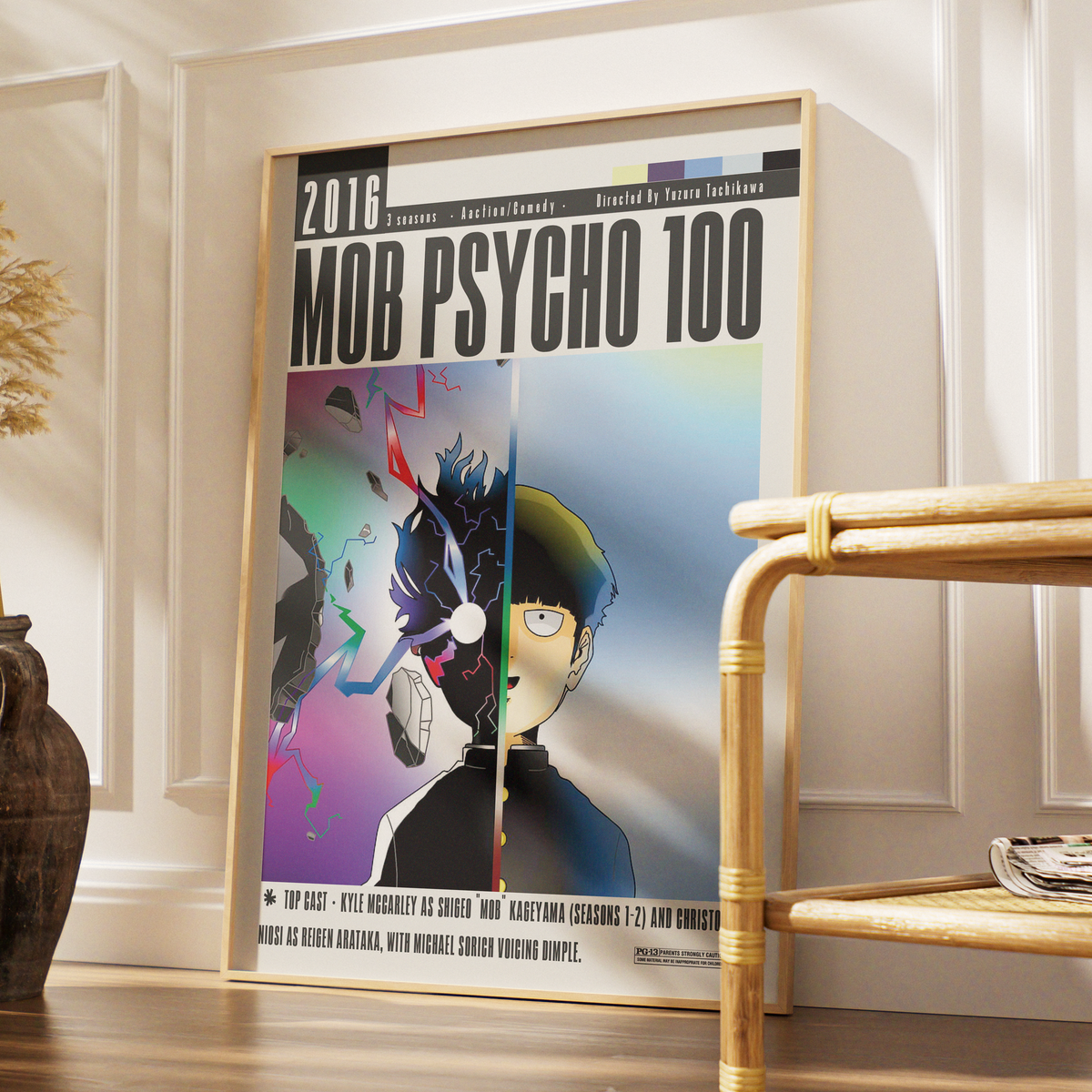 Mob Psycho 100 2016 anime poster art print UK