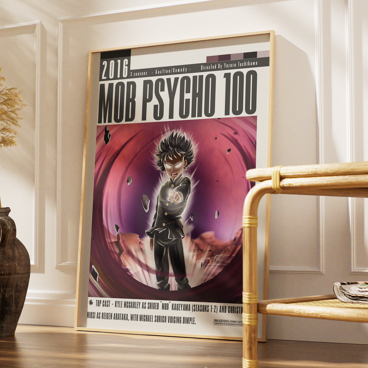 Mob Psycho 100 2016 anime poster art print UK