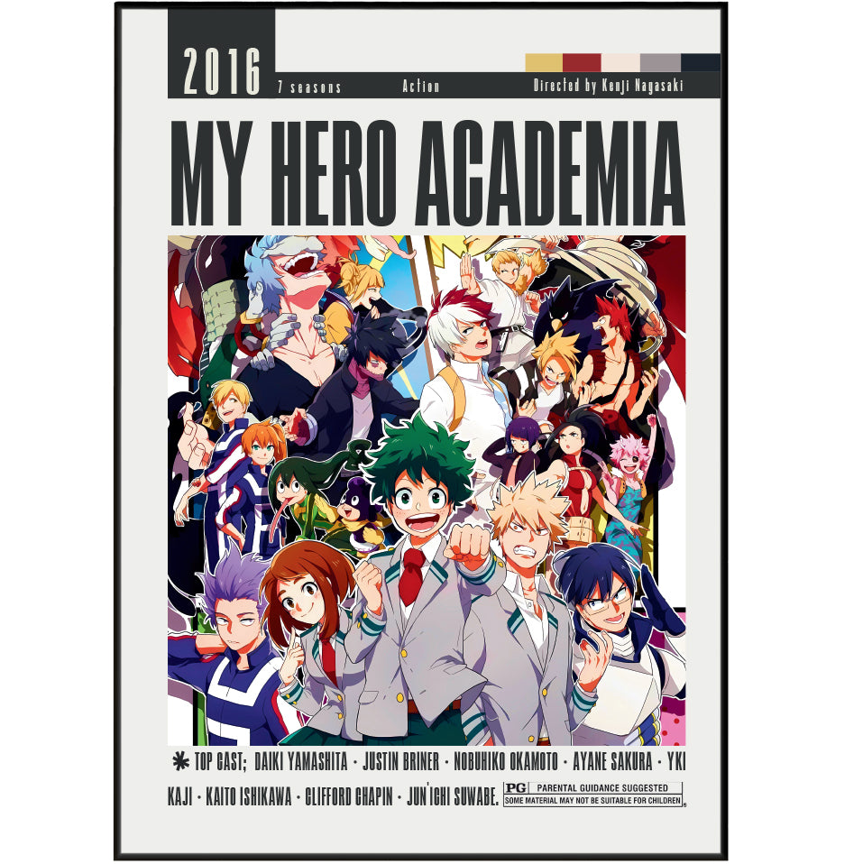 My Hero Academia (2016) Anime Poster - 98types