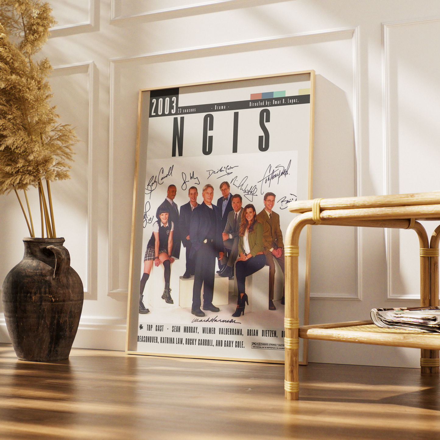 NCIS 2003 TV show poster — Gibbs team minimalist wall art print UK