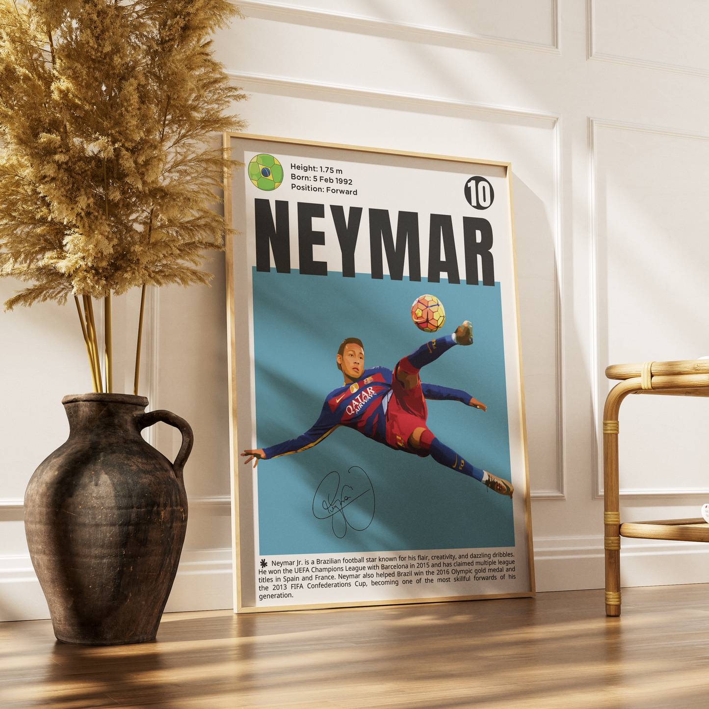 Neymar 10 Football Posters