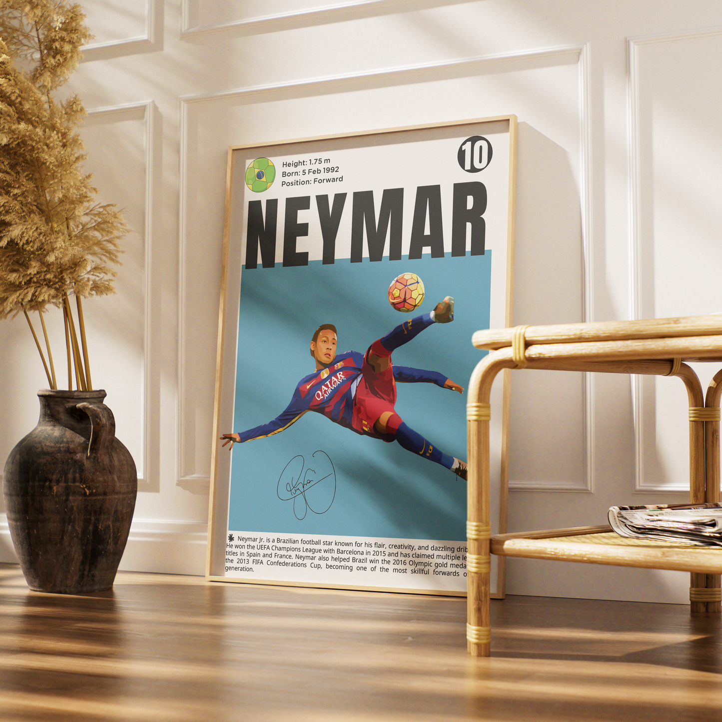 Neymar 10 Football Posters