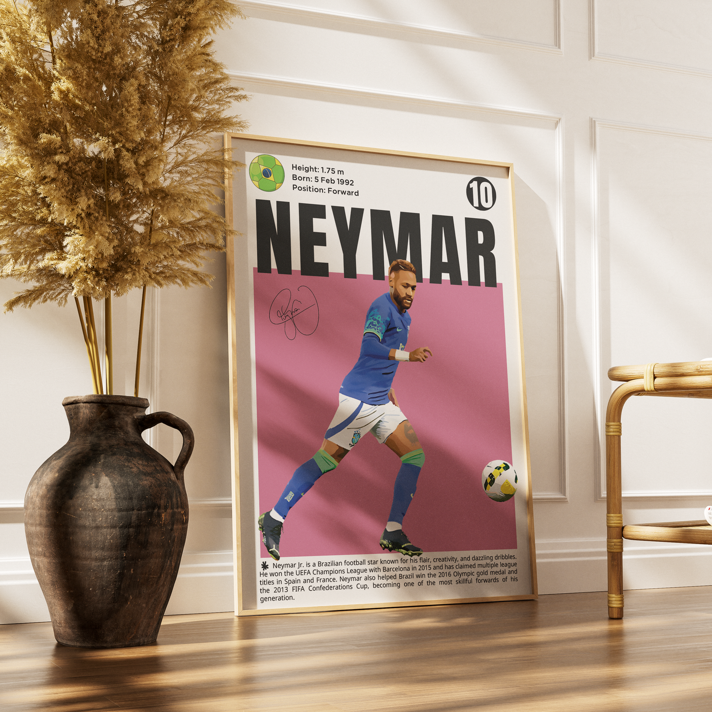 Neymar Football Poster