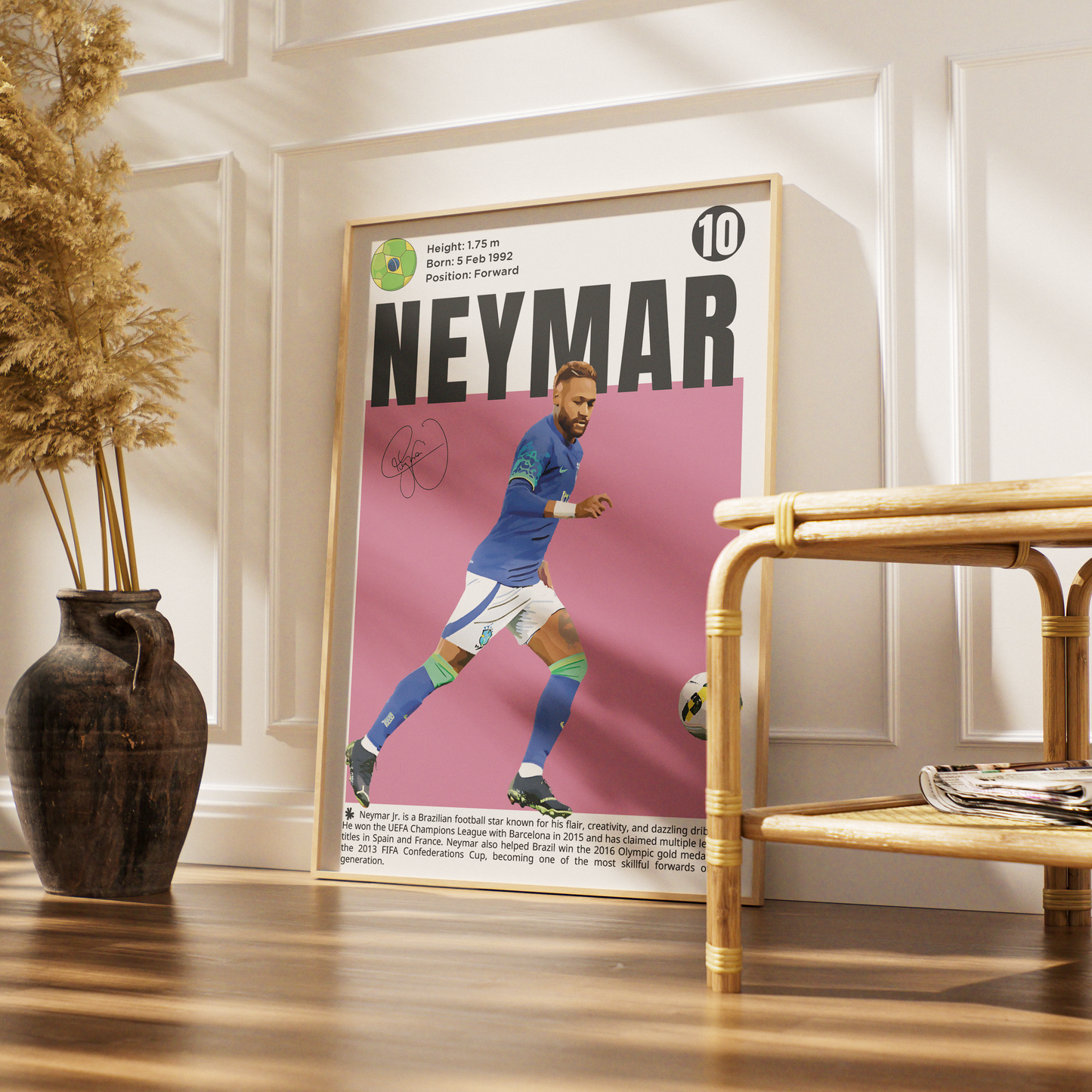 Neymar Football Poster