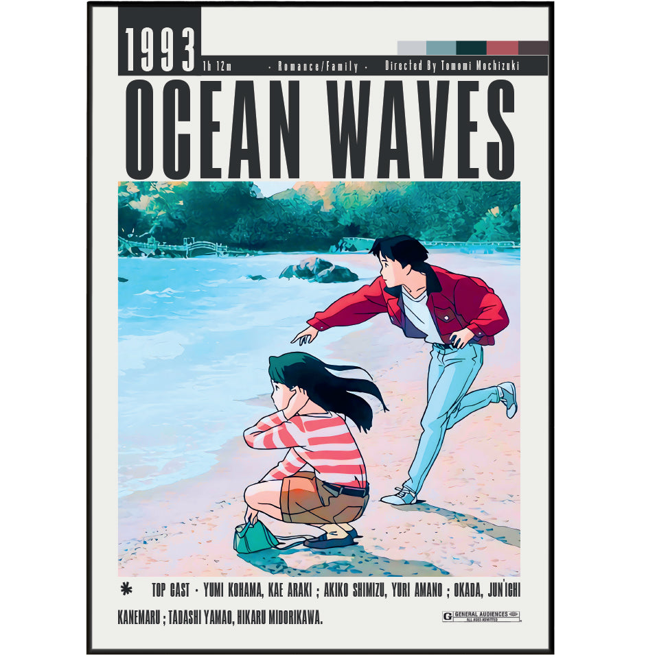 Ocean Waves (1993) movie poster – design 2 – 98types