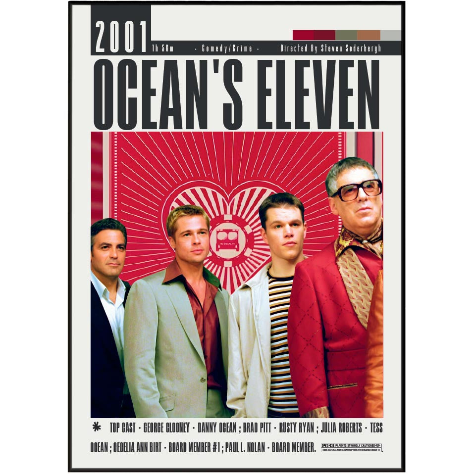 Ocean's Eleven movie poster β design 2 β 98types