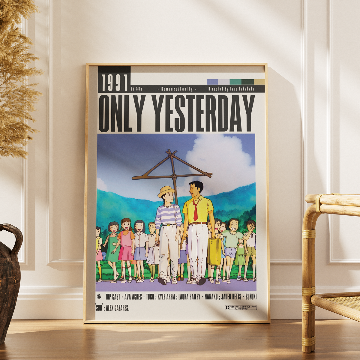Only Yesterday (1991) movie poster – design 2 – 98types