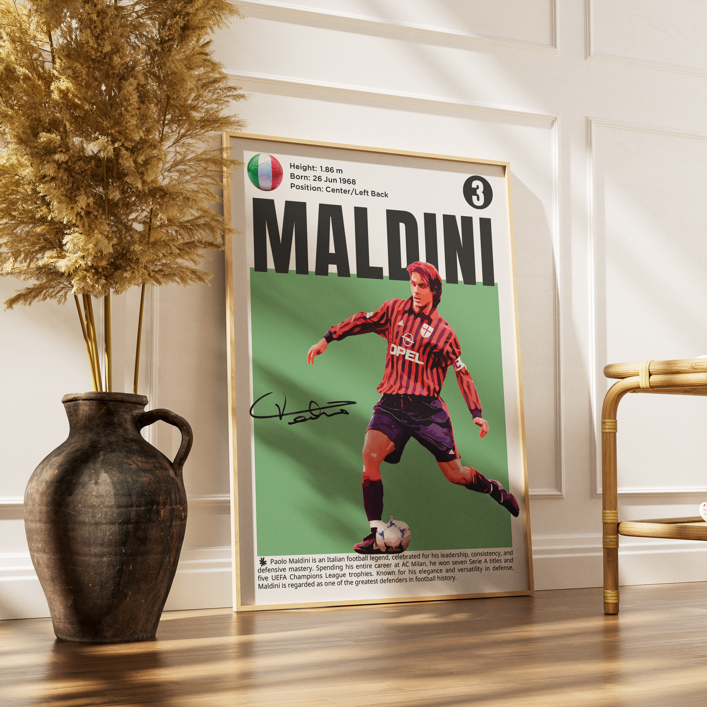 Paolo Maldini Football Posters