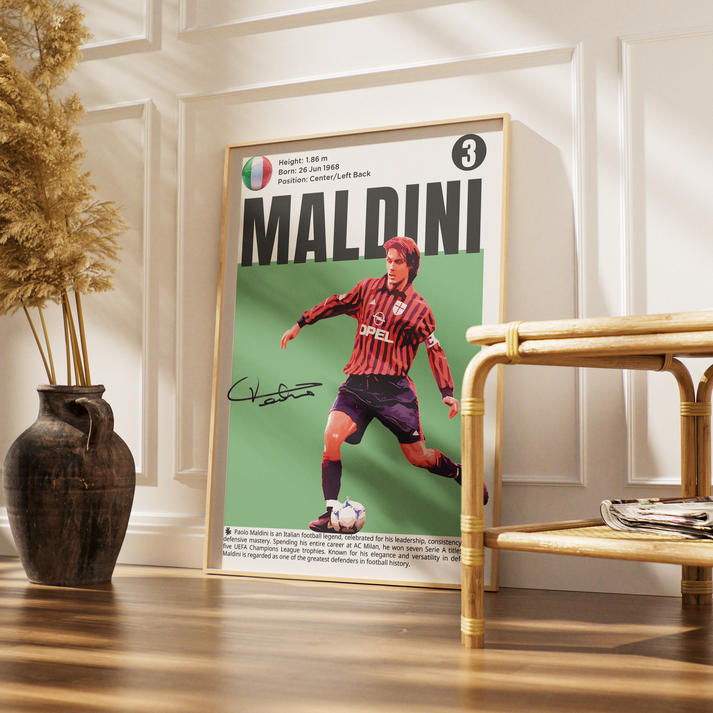 Paolo Maldini Football Posters