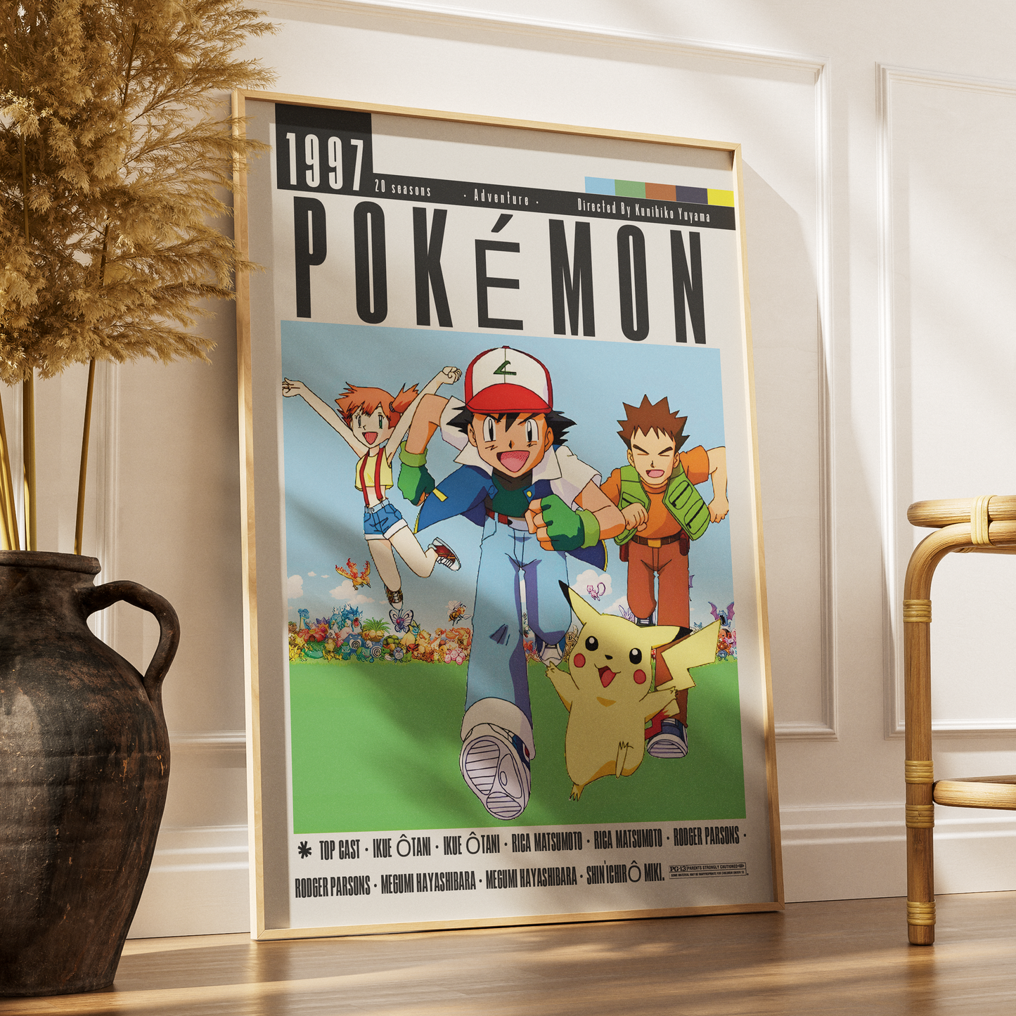 Pokemon 1997 anime poster art print UK