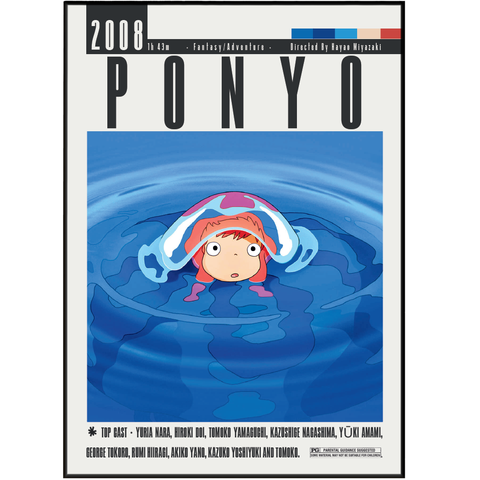 Ponyo (2008) movie poster – design 4 – 98types