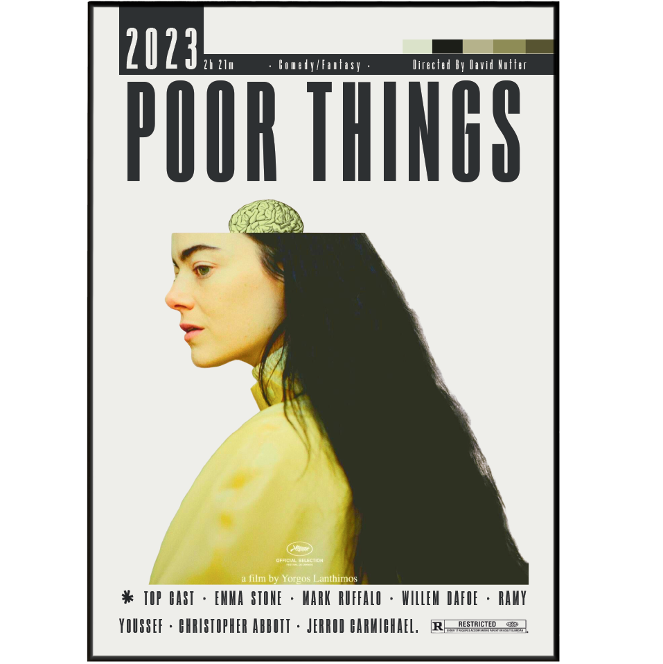 Poor Things 2023 minimalist movie poster print – 98types