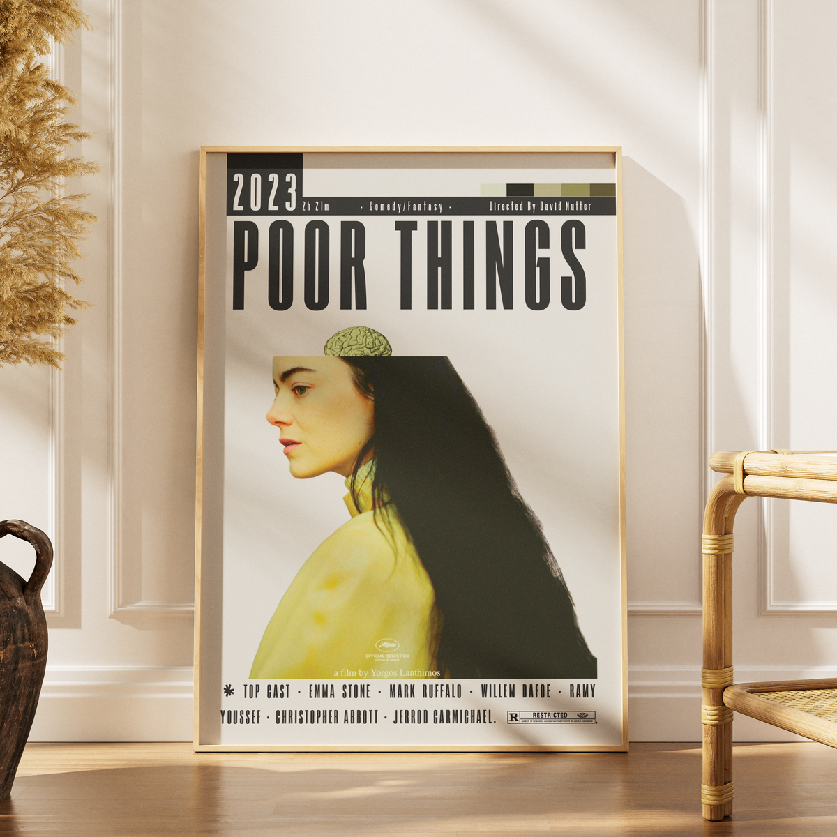 Poor Things (2023) Film Poster | Yorgos Lanthimos | Minimalist Wall Art Print UK