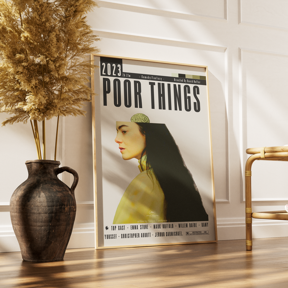Poor Things (2023) Film Poster | Yorgos Lanthimos | Minimalist Wall Art Print UK