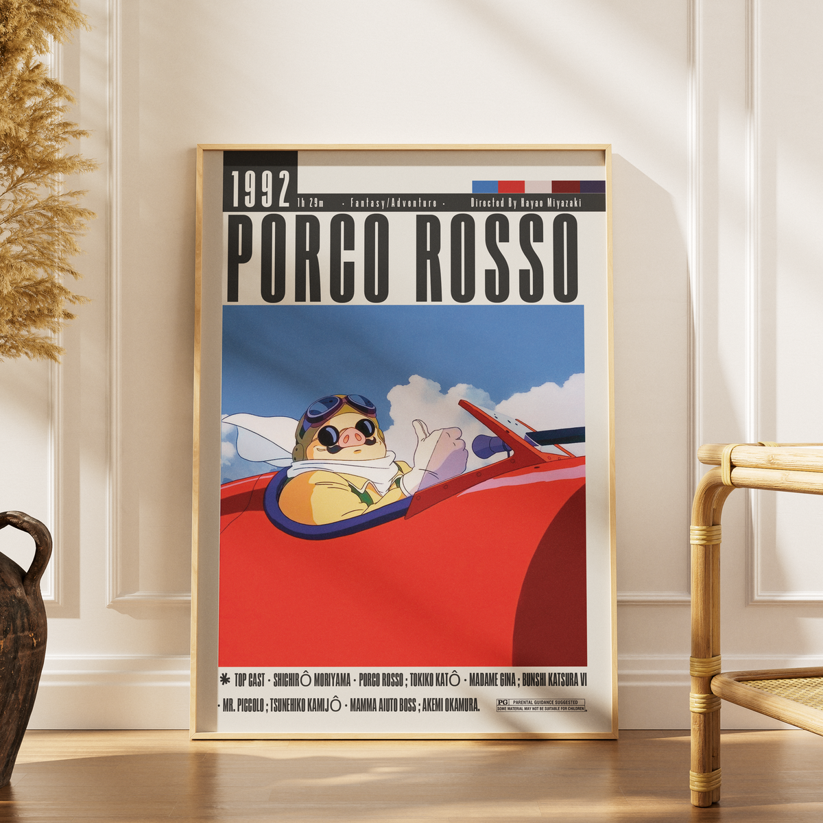 Porco Rosso (1992) movie poster – design 2 – 98types