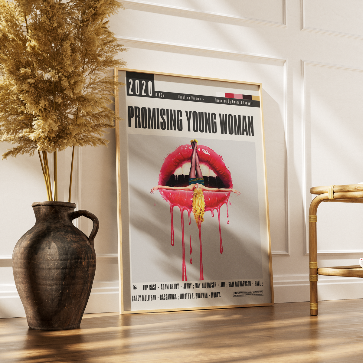 Promising Young Woman (2020) Film Poster | Emerald Fennell | Minimalist Wall Art Print UK