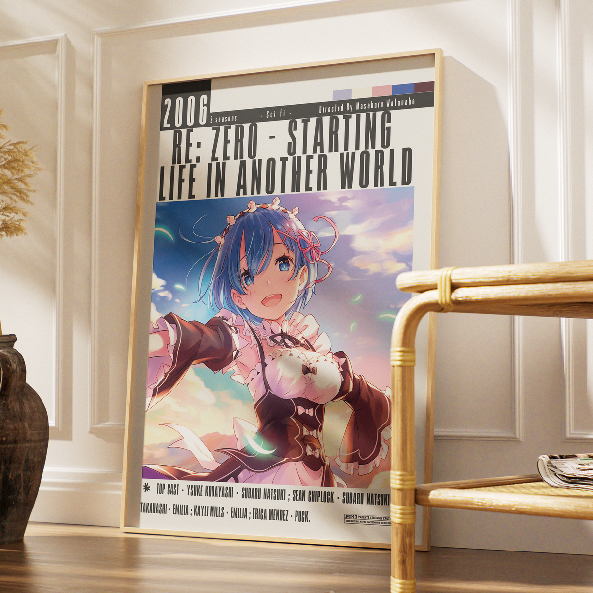 Re Zero Starting Life in Another World anime poster art print UK
