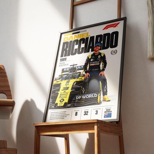 Daniel Ricciardo Honey Badger Formula 1 poster – F1 wall art by 98types