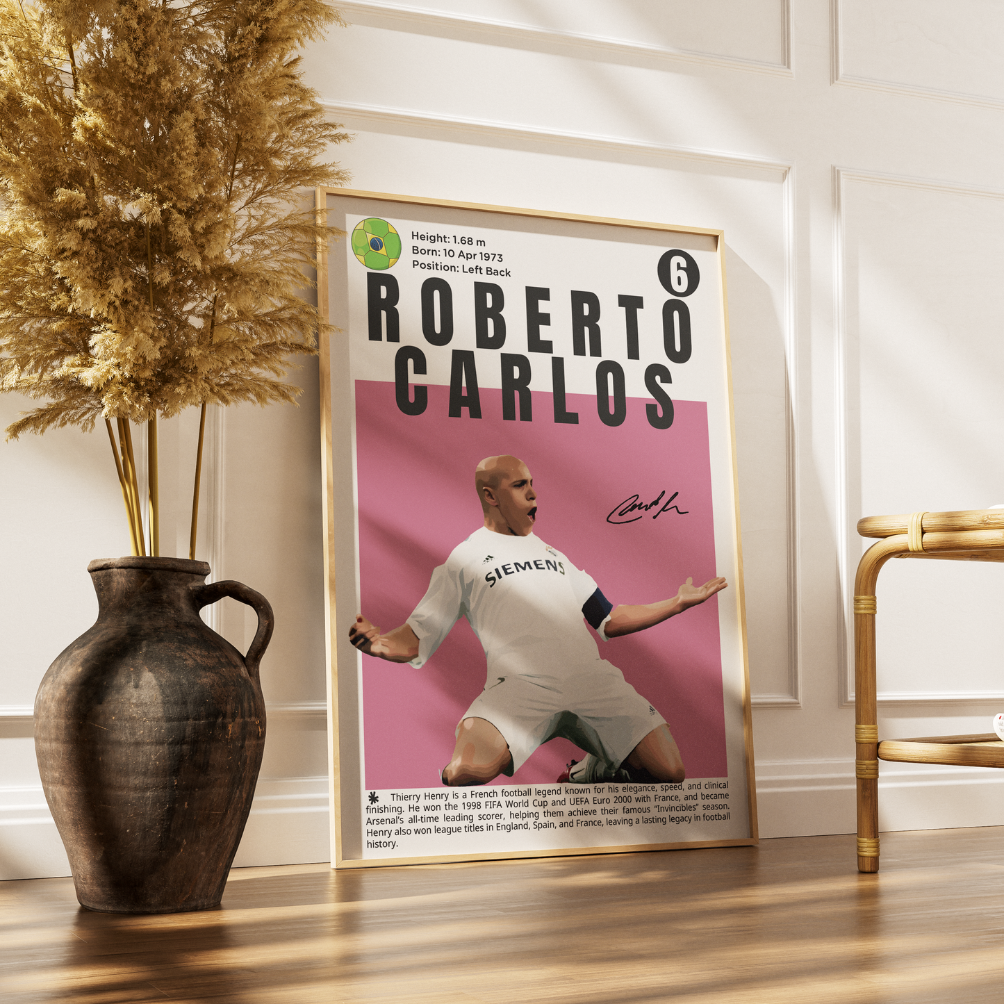 Roberto Carlos N6 Football Posters