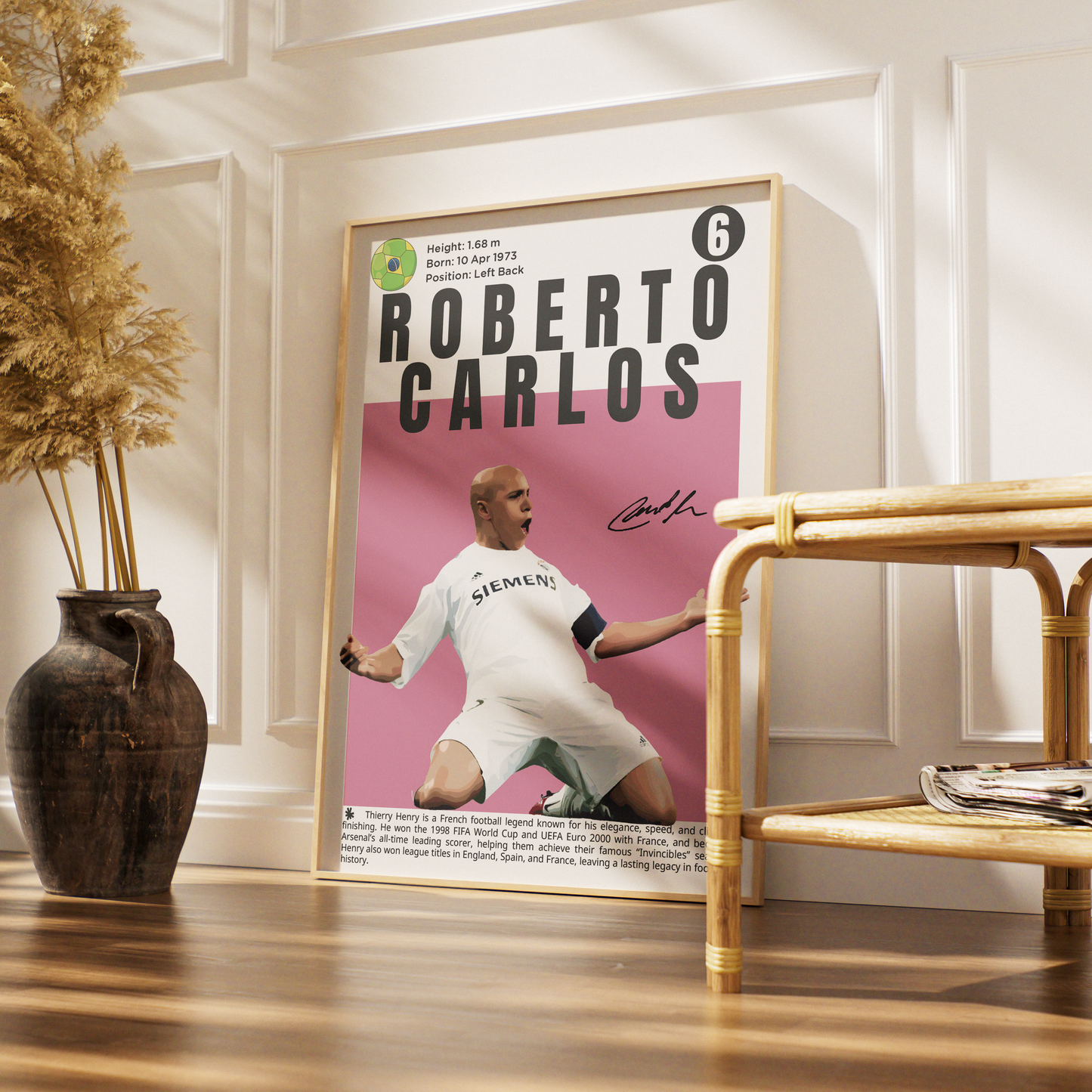 Roberto Carlos N6 Football Posters
