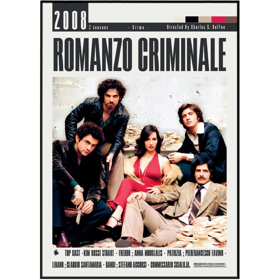 Romanzo Criminale 2008 Italian TV series poster art print UK