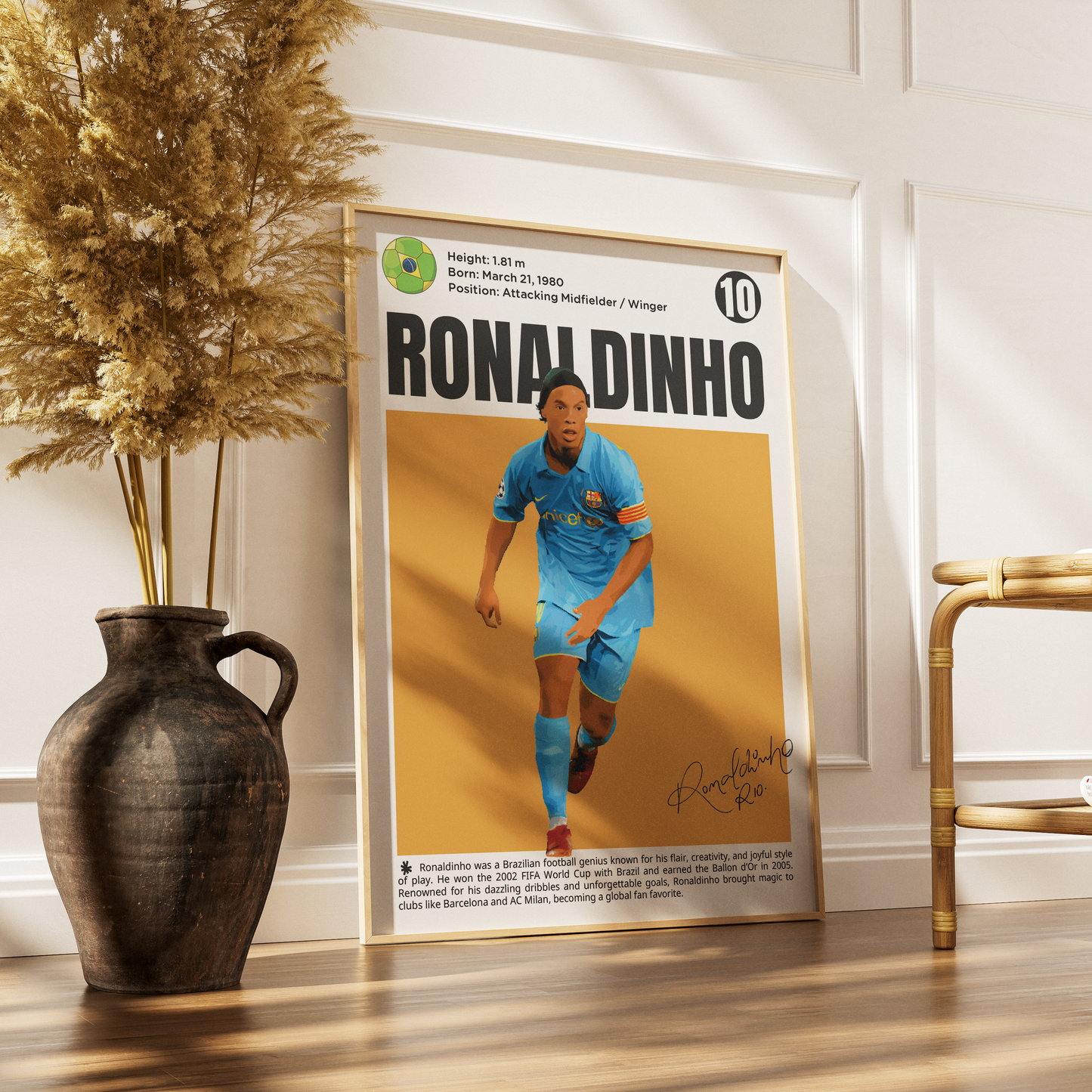 Ronaldinho 10 Football Posters