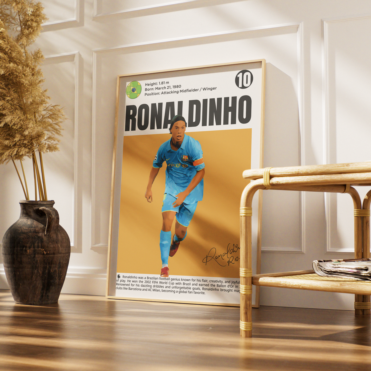 Ronaldinho 10 Football Posters
