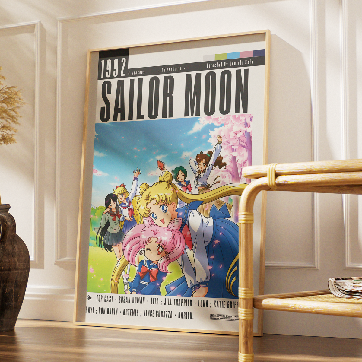 Sailor Moon 1992 anime poster art print UK