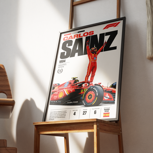 Carlos Sainz Smooth Operator Formula 1 poster – F1 wall art by 98types