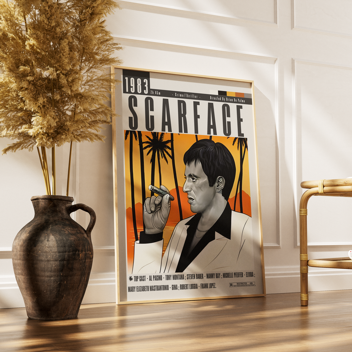 Scarface (1983) Film Poster poster by 98 Types – view 7