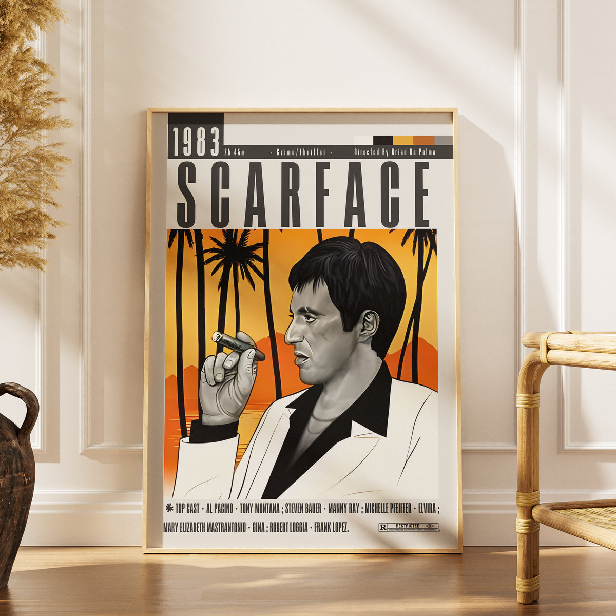 Scarface (1983) Film Poster poster by 98 Types – view 8
