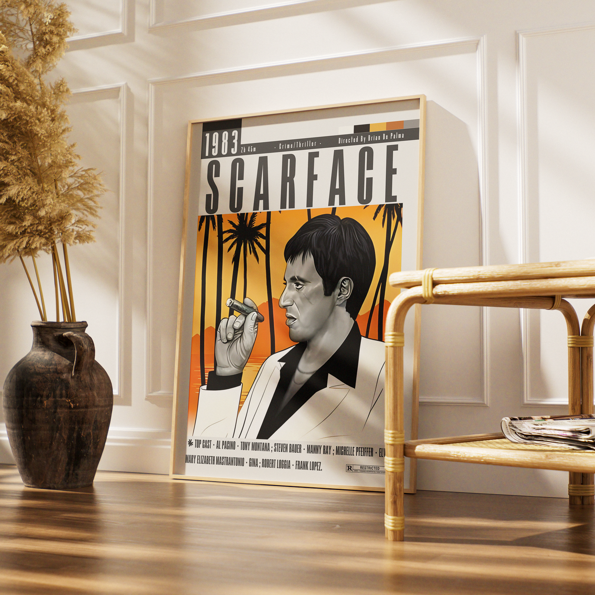 Scarface (1983) Film Poster poster by 98 Types – view 9