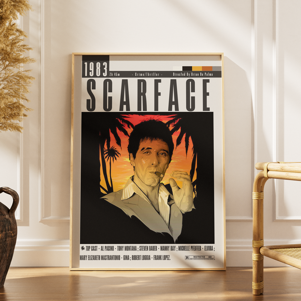 Scarface (1983) Film Poster poster print, view 2 – 98types