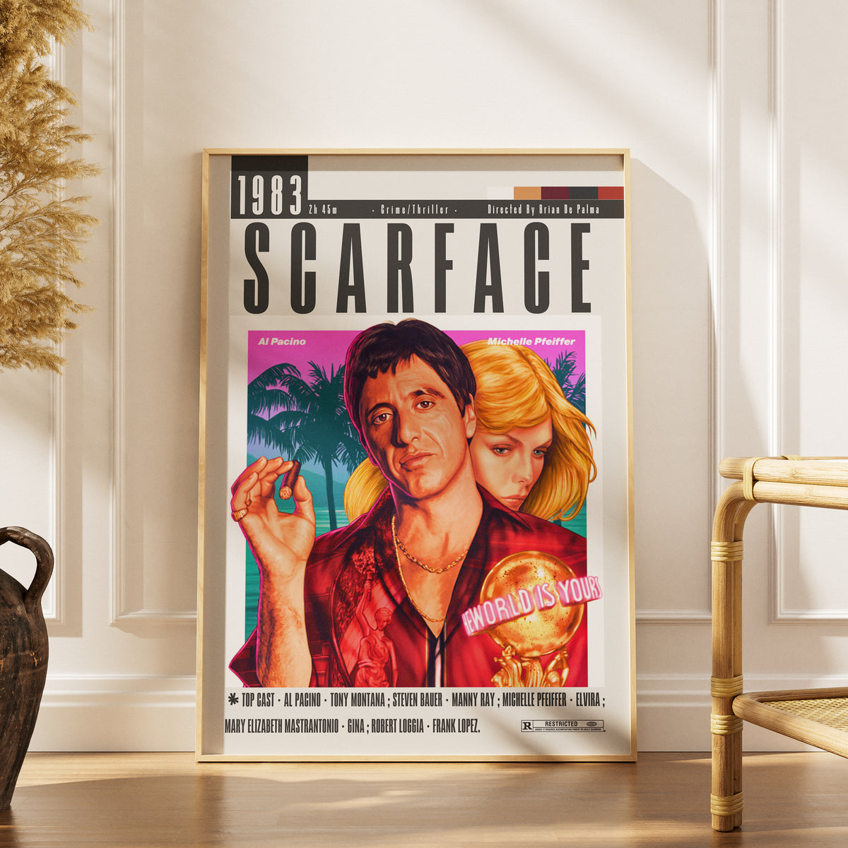 Scarface (1983) Film Poster poster by 98 Types – view 11