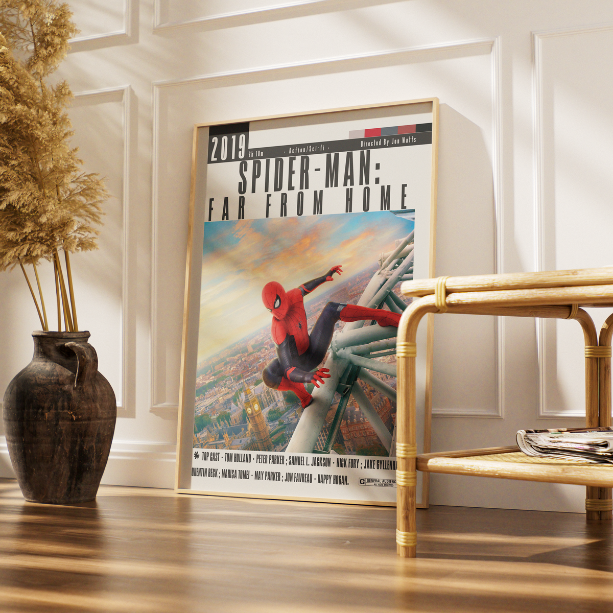 Spider-Man: Far From Home (2019) Film Poster | Jon Watts | Minimalist Wall Art Print UK