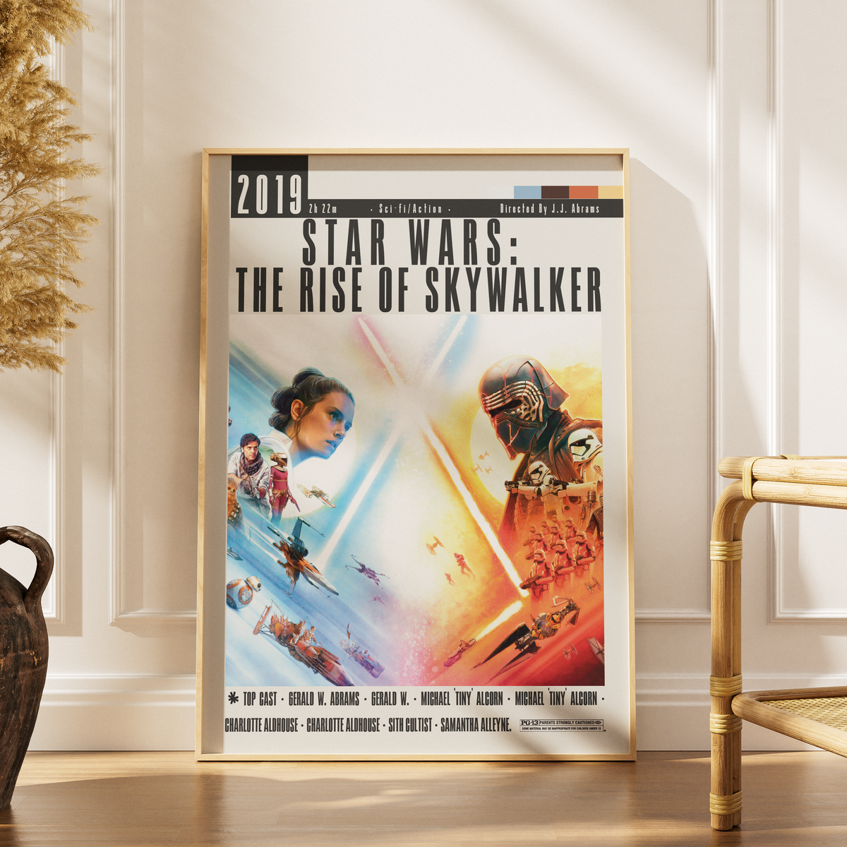 Star Wars: The Rise of Skywalker (2019) Film Poster | J. J. Abrams | Minimalist Wall Art Print UK