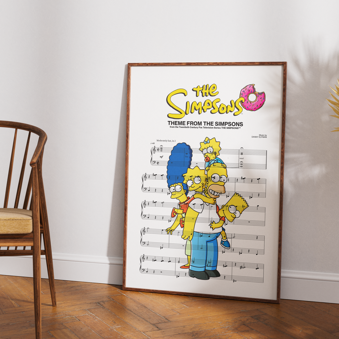 The Simpsons Theme Song Print | Sheet Music Wall Art