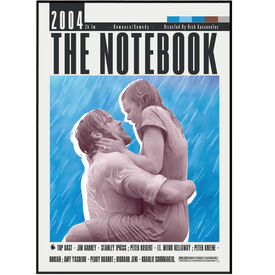 The Notebook (2004) Romantic movie poster – design 2 – 98types