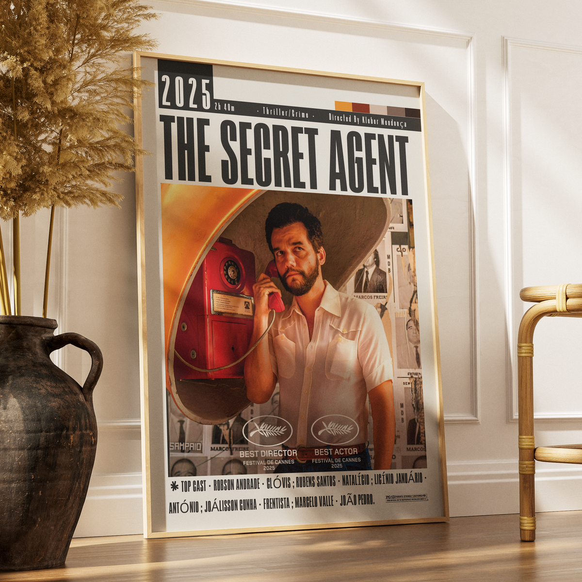 The Secret Agent (2025) Film Poster poster by 98 Types – view 3