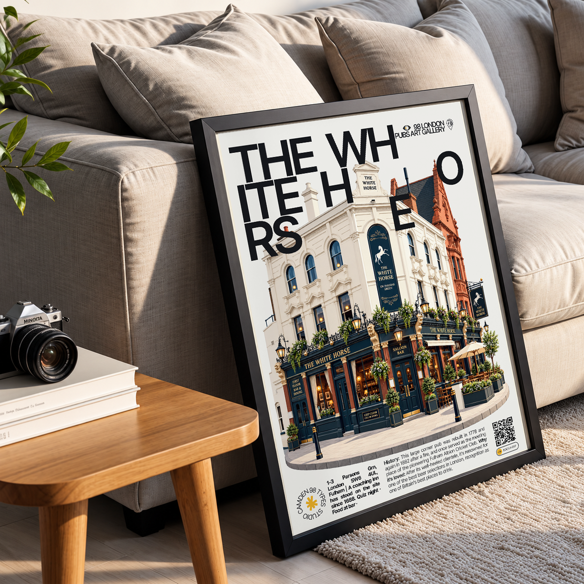 The White Horse Poster | Fulham London Pub Art Print