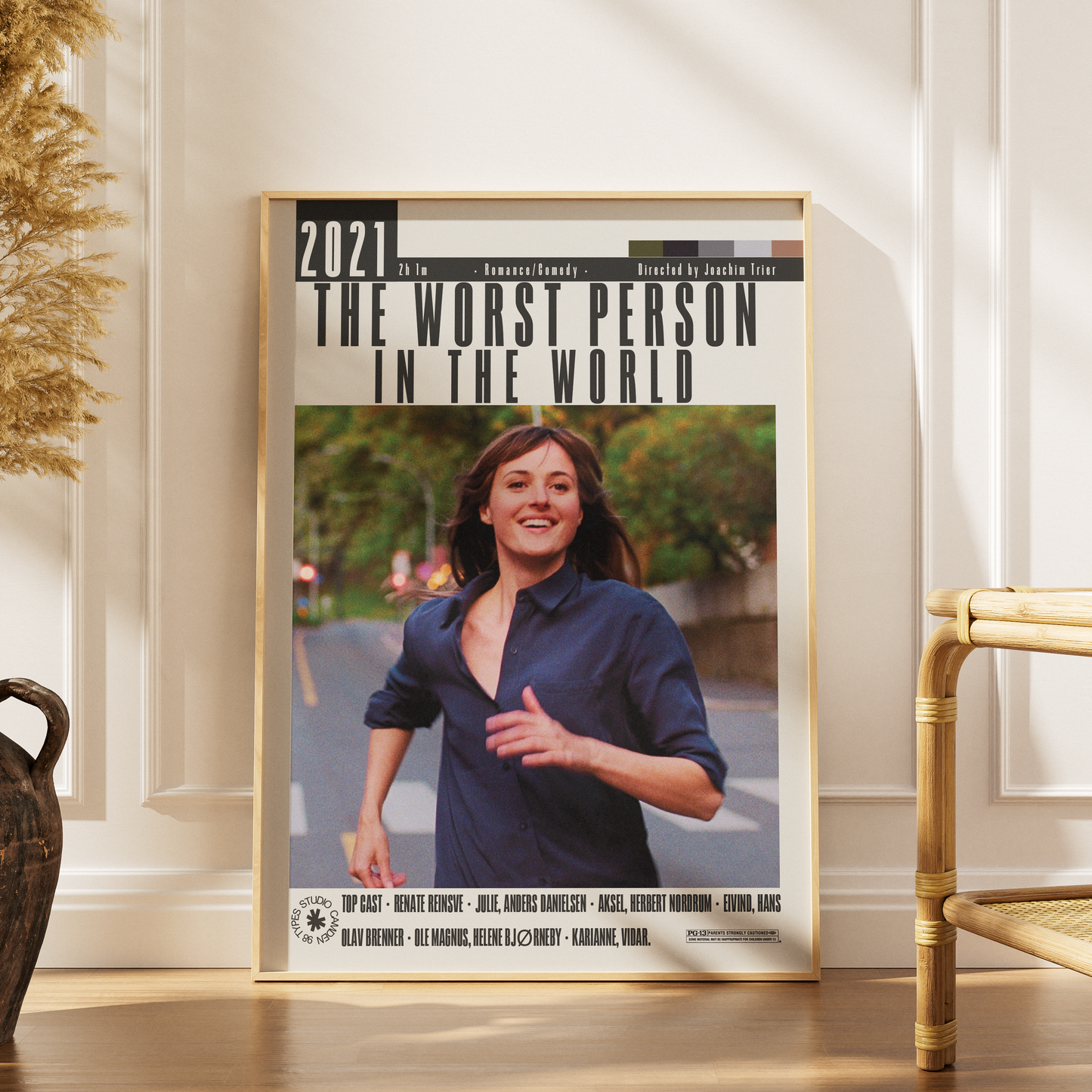 The Worst Person in the World 2021 Joachim Trier film poster print UK — Renate Reinsve Norwegian Cannes Best Actress wall art 260gsm printed in England
