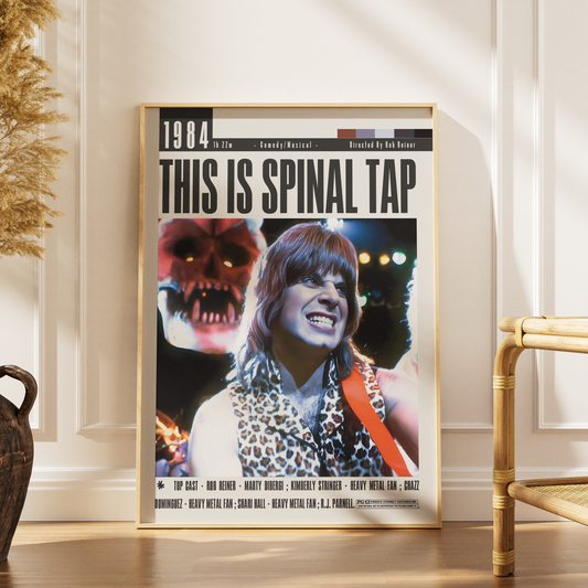 This Is Spinal Tap 1984 comedy film poster — Rob Reiner mockumentary Stonehenge rock band wall art print UK