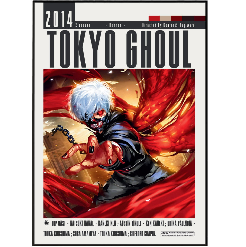 Tokyo Ghoul (2014) Anime movie poster – design 2 – 98types