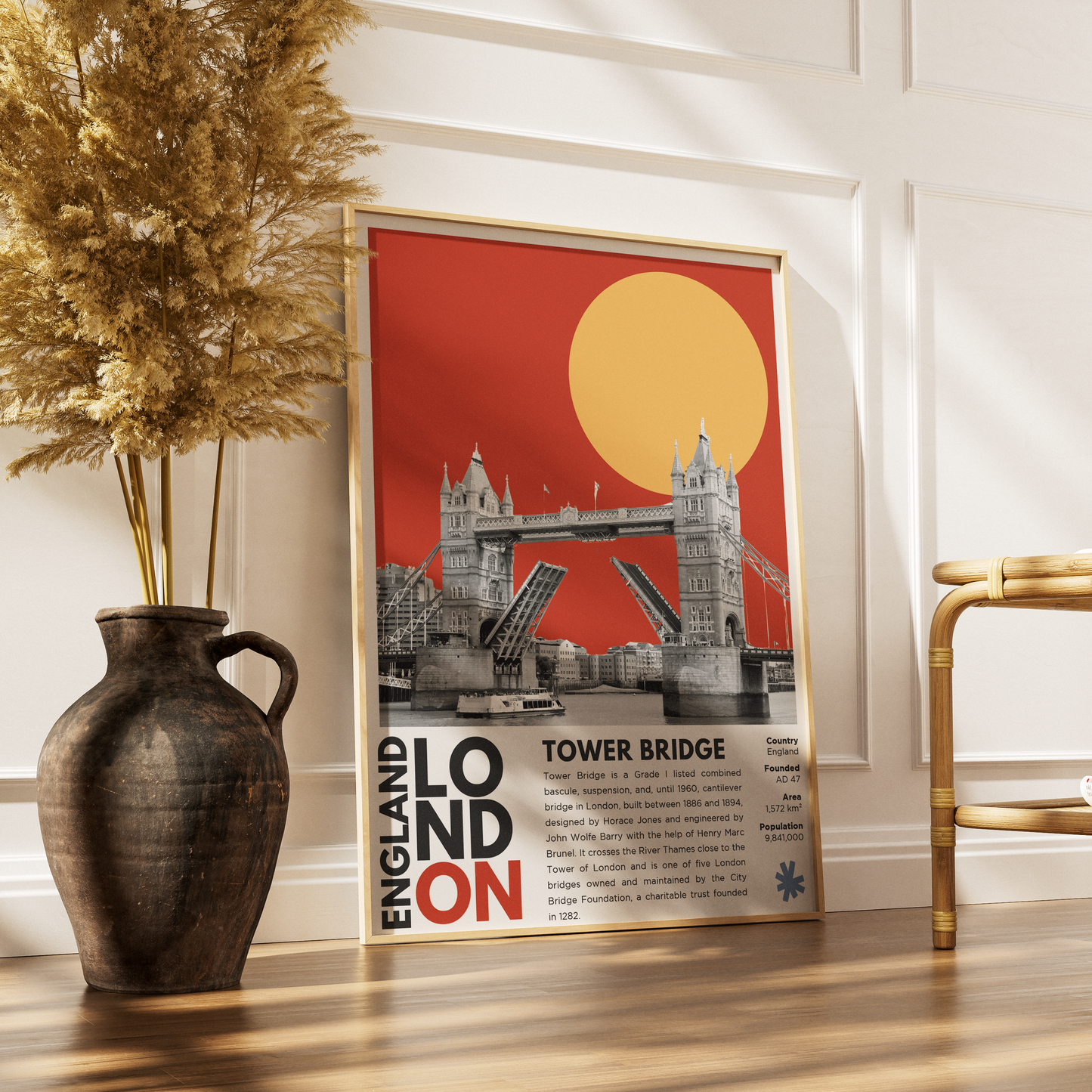 Tower Bridge Illustration Posters