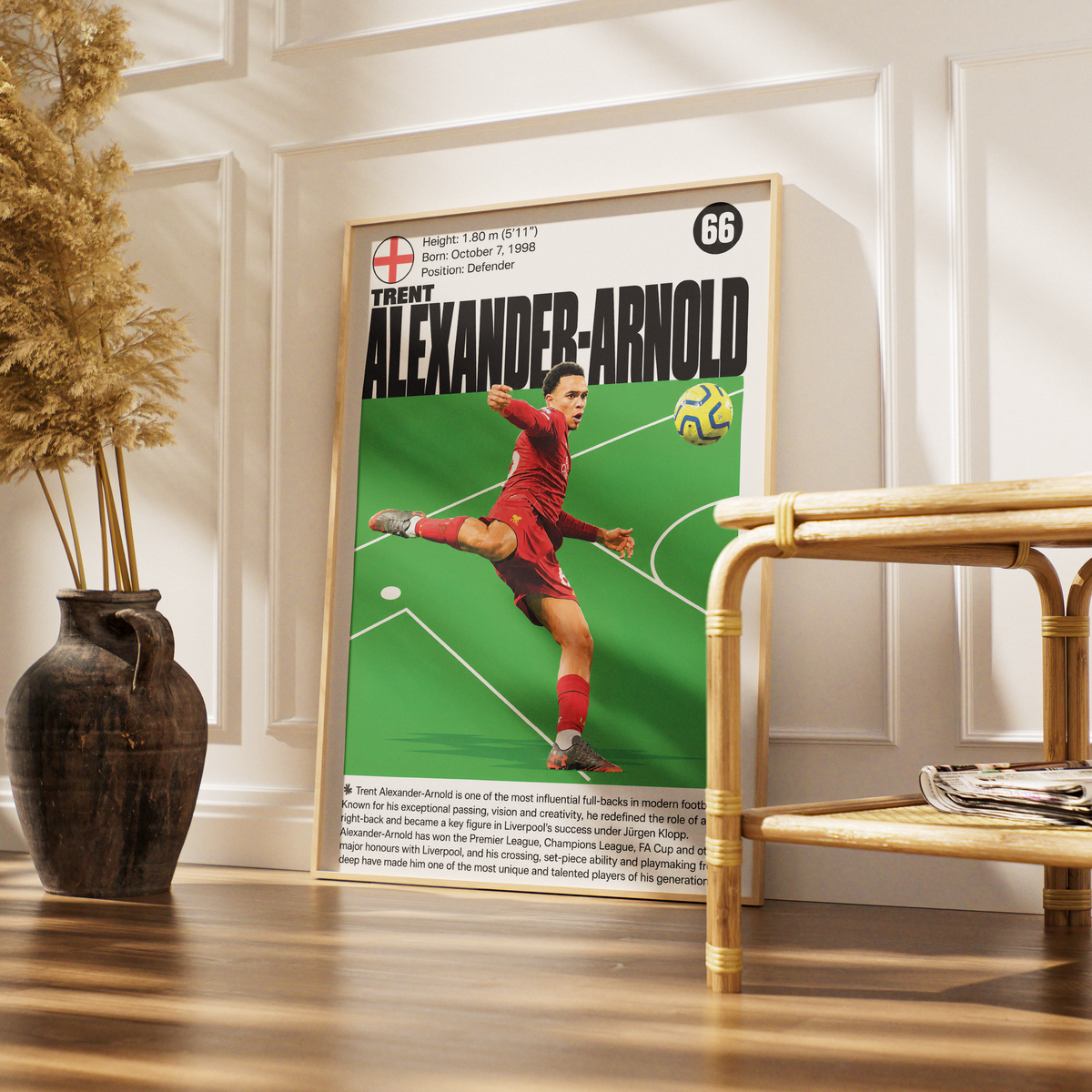 Trent Alexander-Arnold football poster – Trent Alexander-Arnold Football Profile Poster – 98types