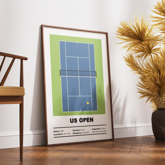 US Open New York tennis Grand Slam Flushing Meadows poster wall art print UK
