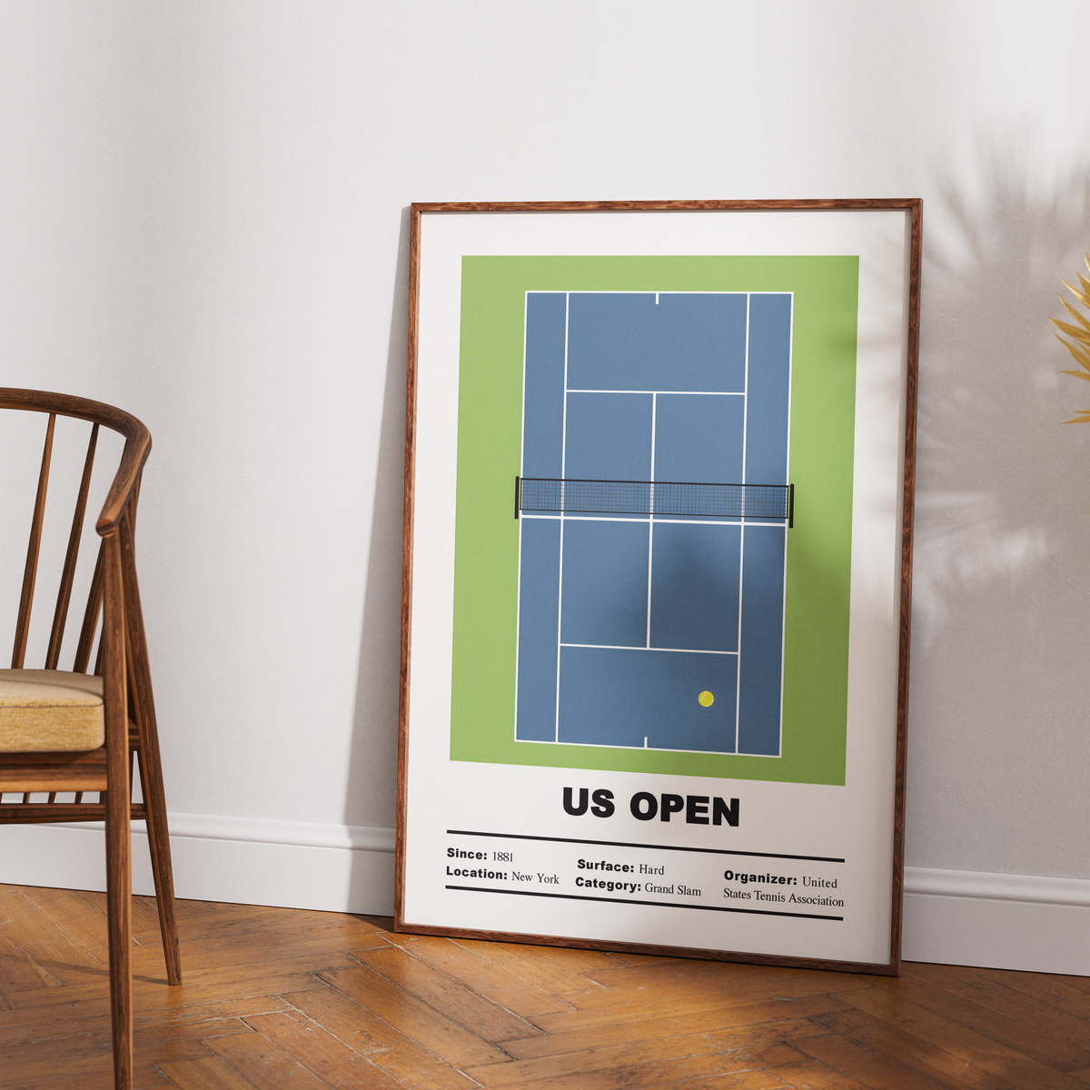 US Open New York tennis Grand Slam Flushing Meadows poster wall art print UK