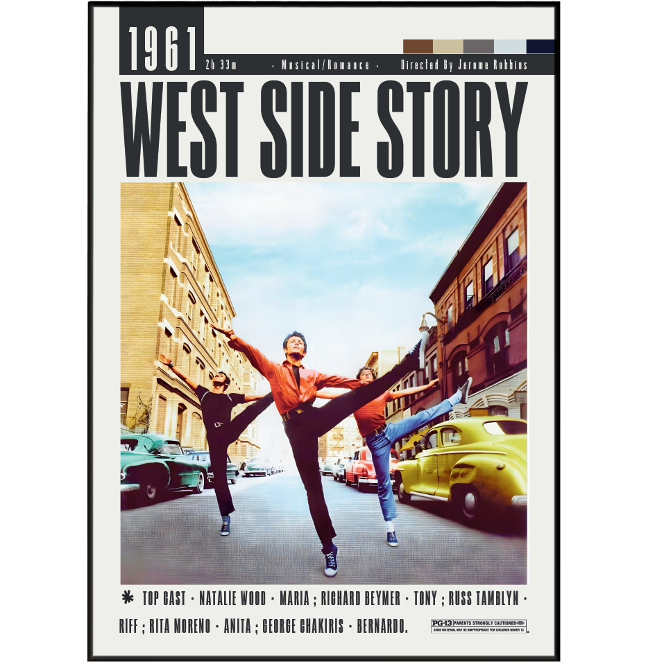West Side Story (1961) Romantic movie poster – design 3 – 98types